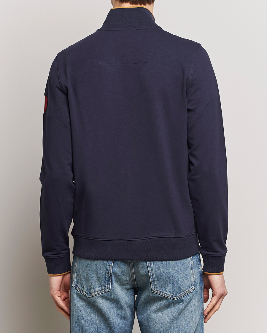 Mies | Puserot | Aeronautica Militare | Full Zip Tricolori Sweater Navy