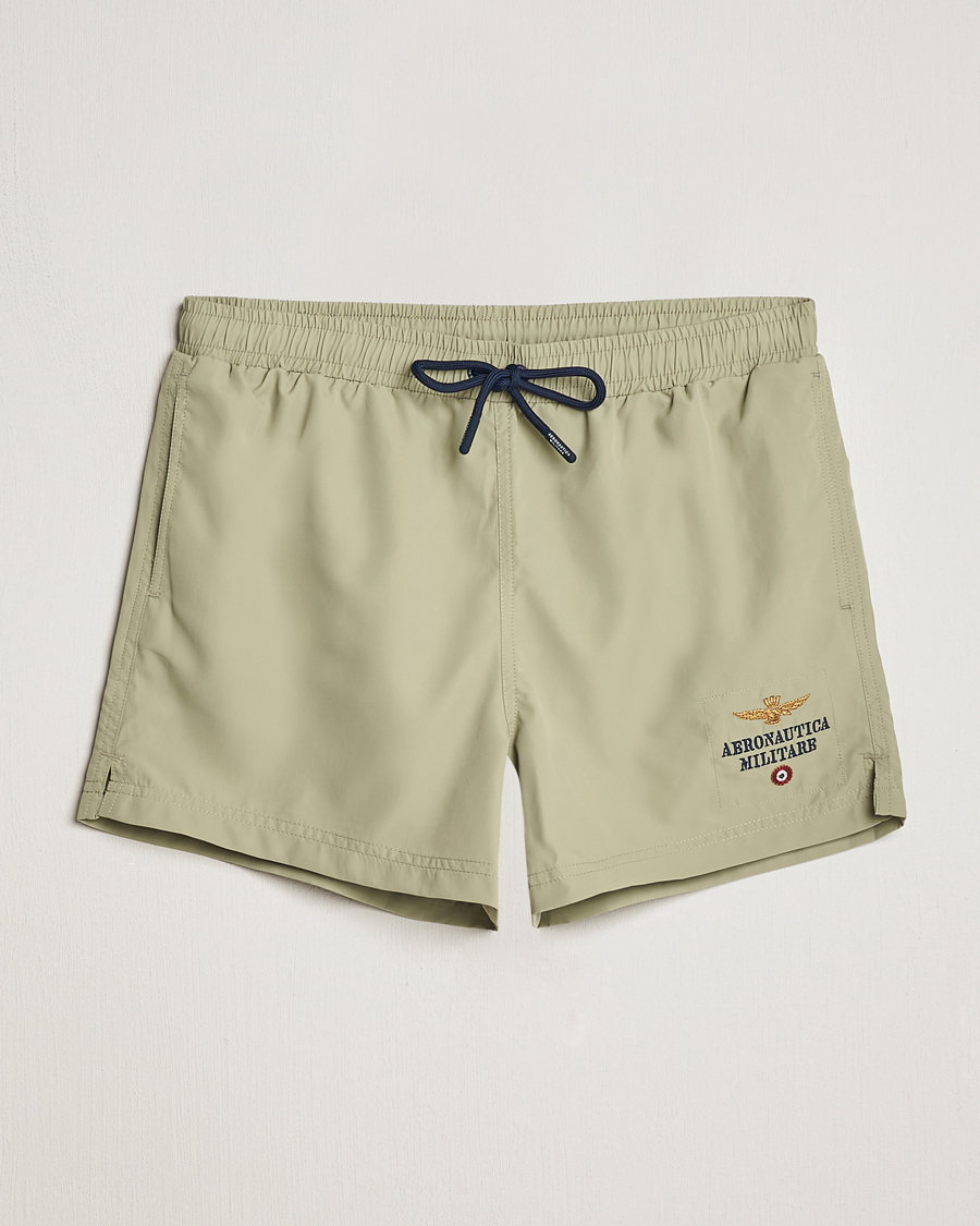 Mies | Uimahousut | Aeronautica Militare | Costume Swim Shorts Sage Green