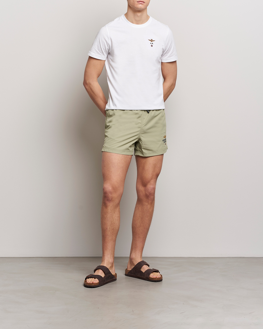 Mies | Uimahousut | Aeronautica Militare | Costume Swim Shorts Sage Green