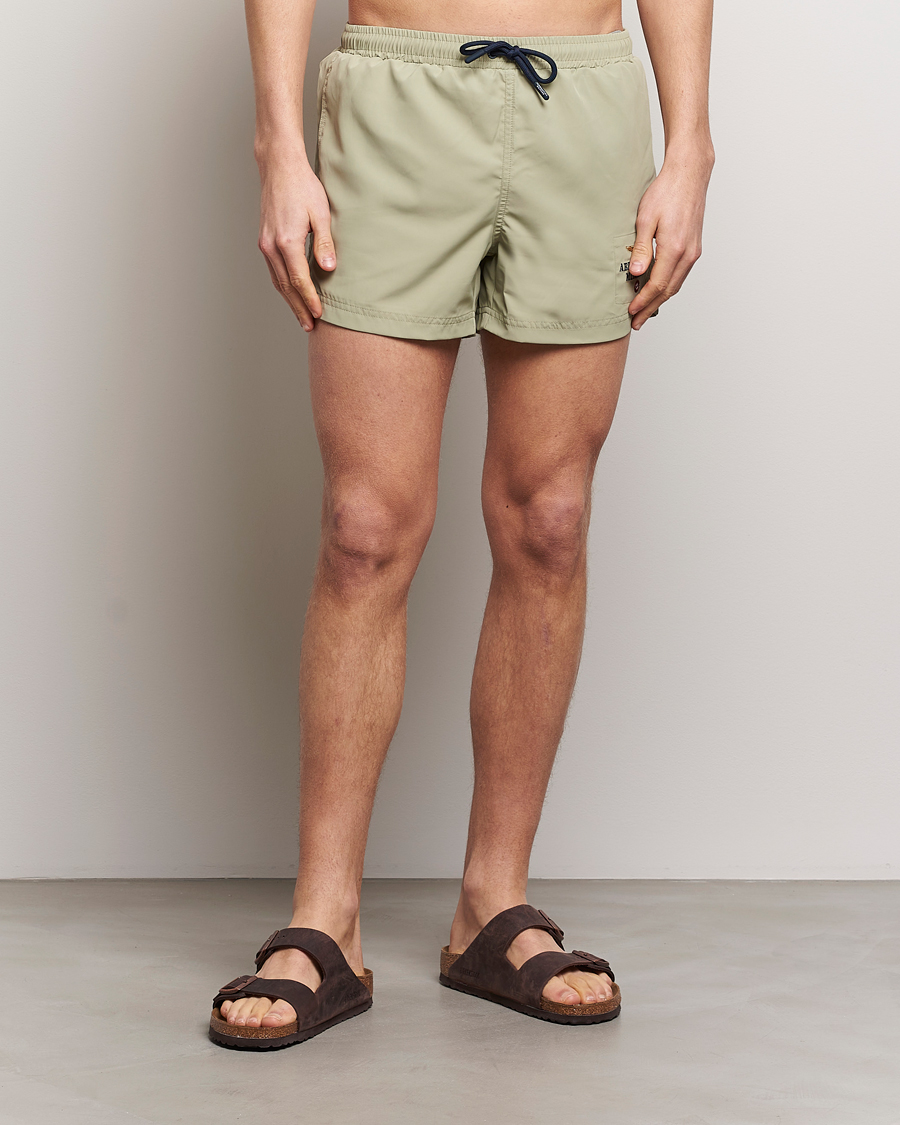Mies | Uimahousut | Aeronautica Militare | Costume Swim Shorts Sage Green