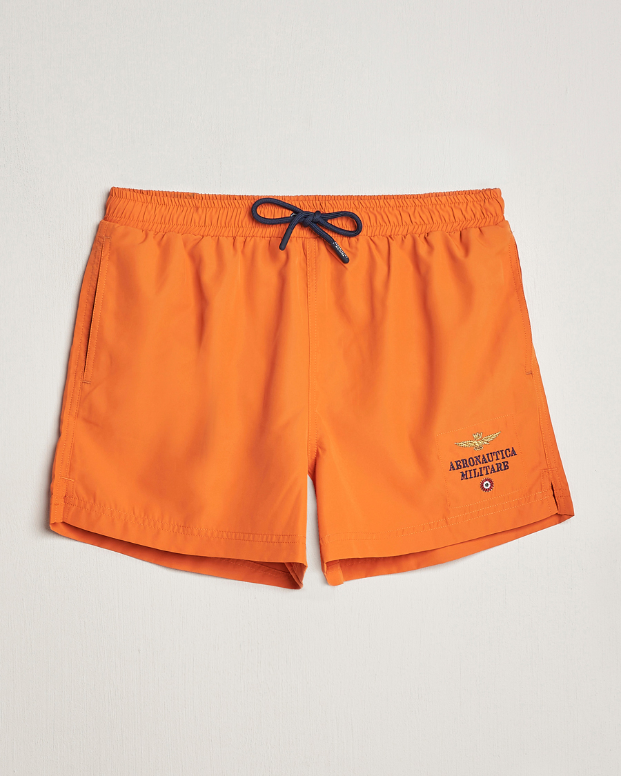 Mies | Uimahousut | Aeronautica Militare | Costume Swim Shorts Carrot Orange