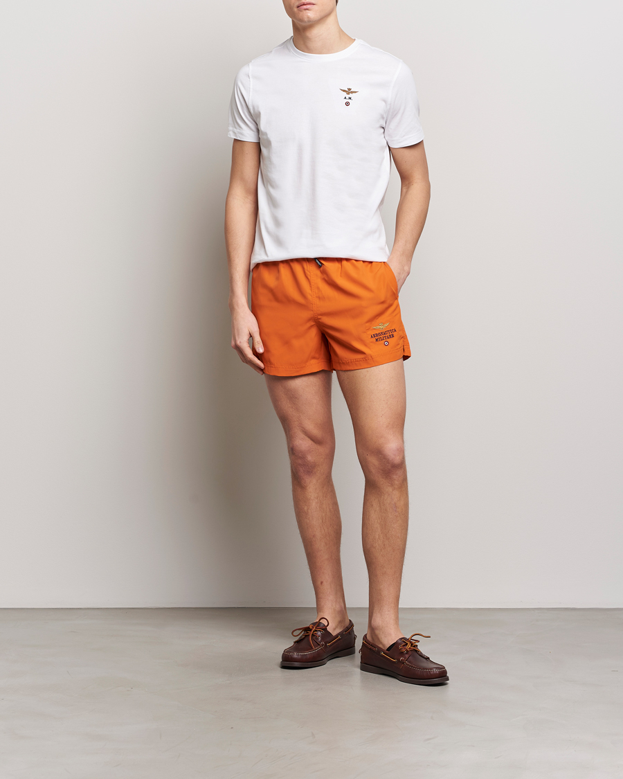 Mies | Uimahousut | Aeronautica Militare | Costume Swim Shorts Carrot Orange