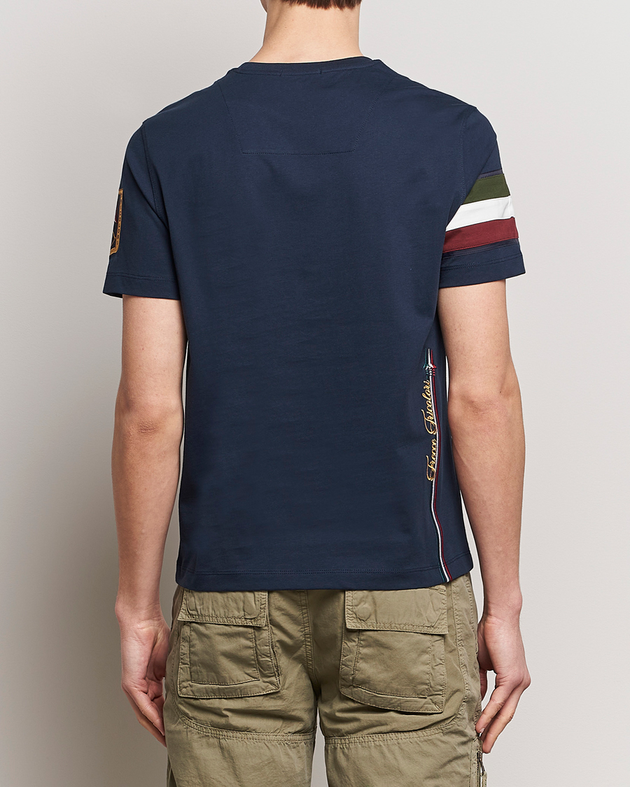 Mies | T-paidat | Aeronautica Militare | Tricolori Crew Neck T-Shirt Navy