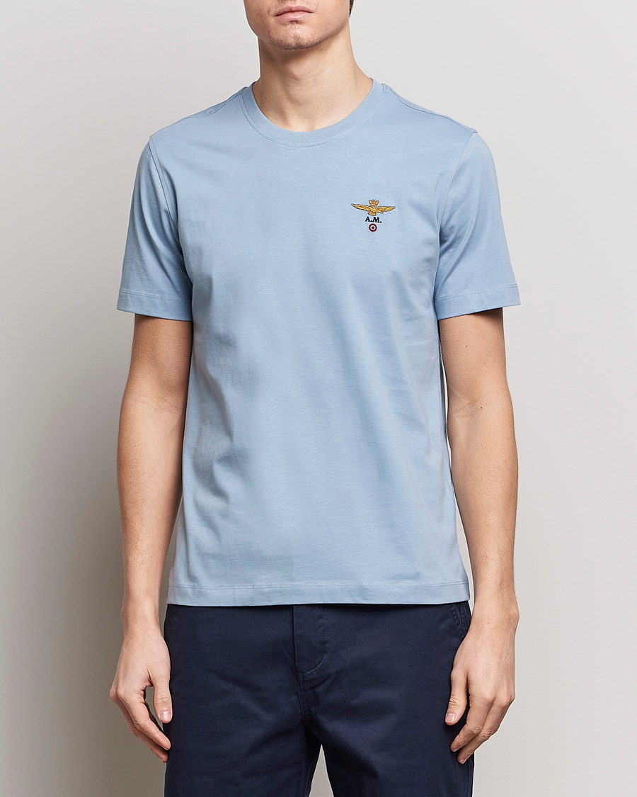 Mies |  | Aeronautica Militare | TS1580 Crew Neck T-Shirt Glacier Blue