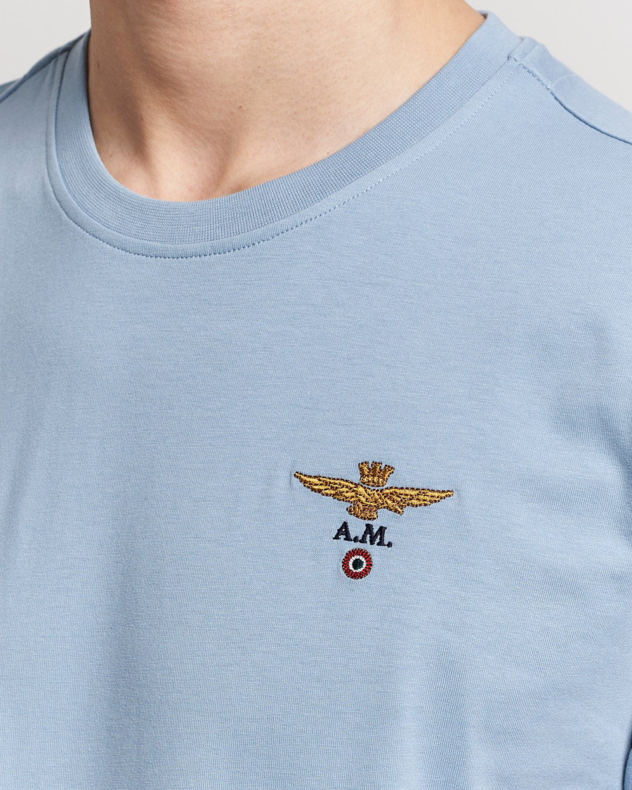 Mies | T-paidat | Aeronautica Militare | TS1580 Crew Neck T-Shirt Glacier Blue