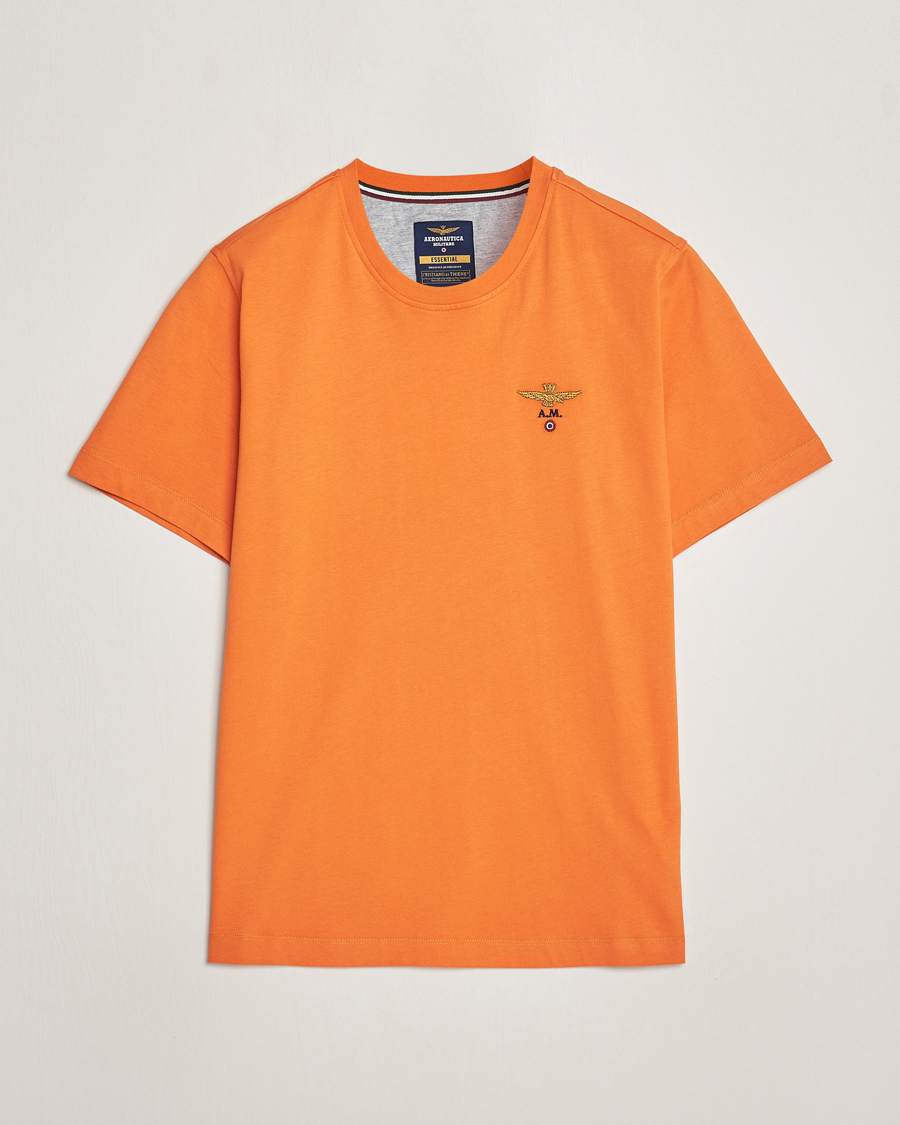 Mies | T-paidat | Aeronautica Militare | TS1580 Crew Neck T-Shirt Carrot Orange