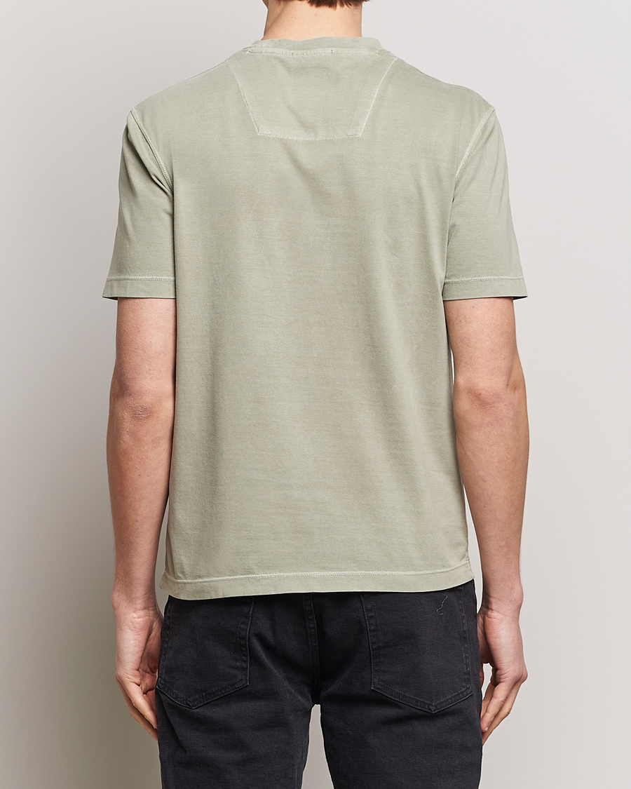 Mies | T-paidat | Aeronautica Militare | Washed Crew Neck T-Shirt Sage Green
