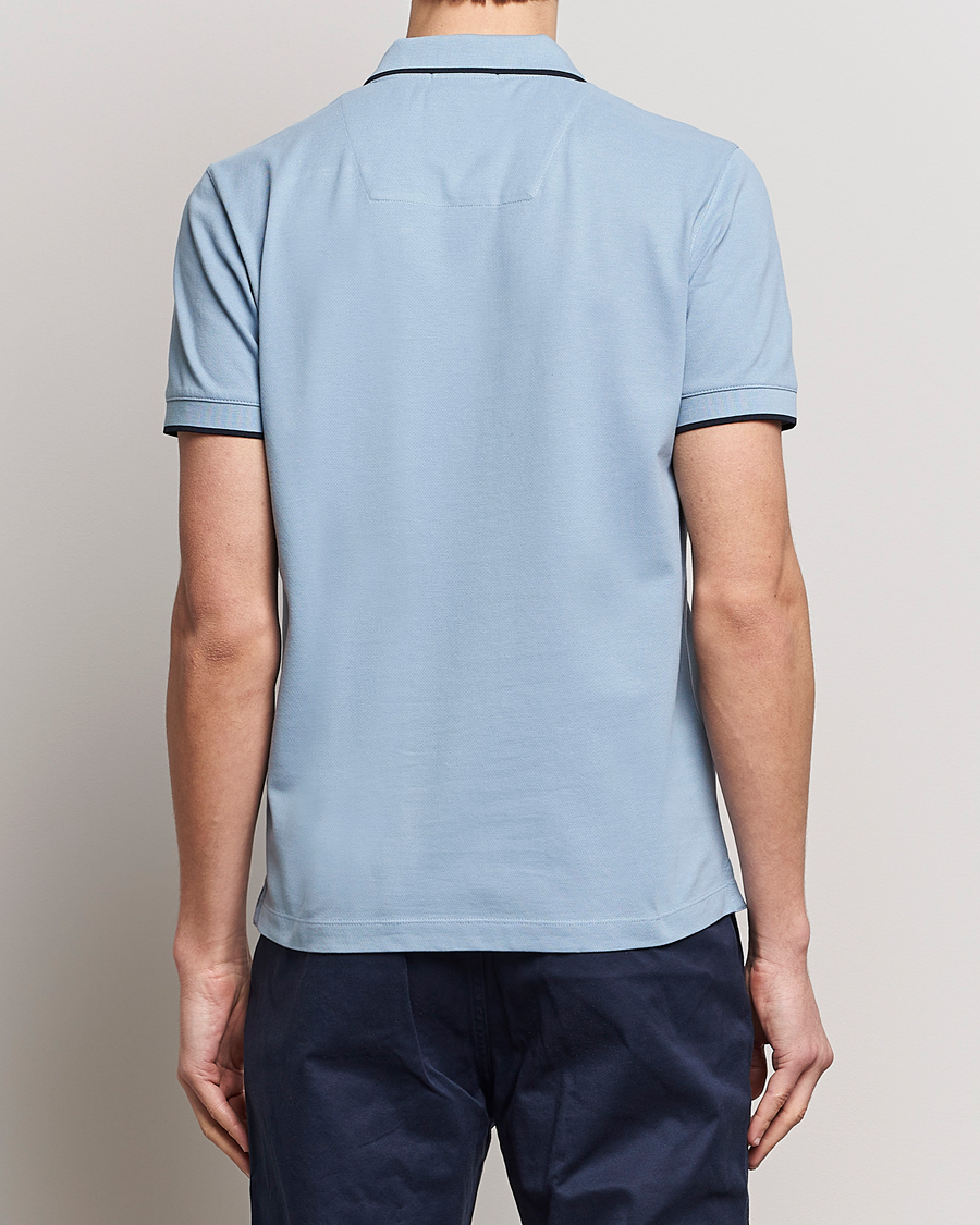 Mies | Pikeet | Aeronautica Militare | Garment Dyed Cotton Polo Glacier Blue