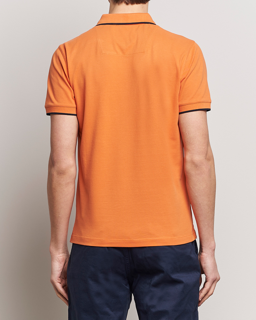 Mies | Pikeet | Aeronautica Militare | Garment Dyed Cotton Polo Carrot Orange