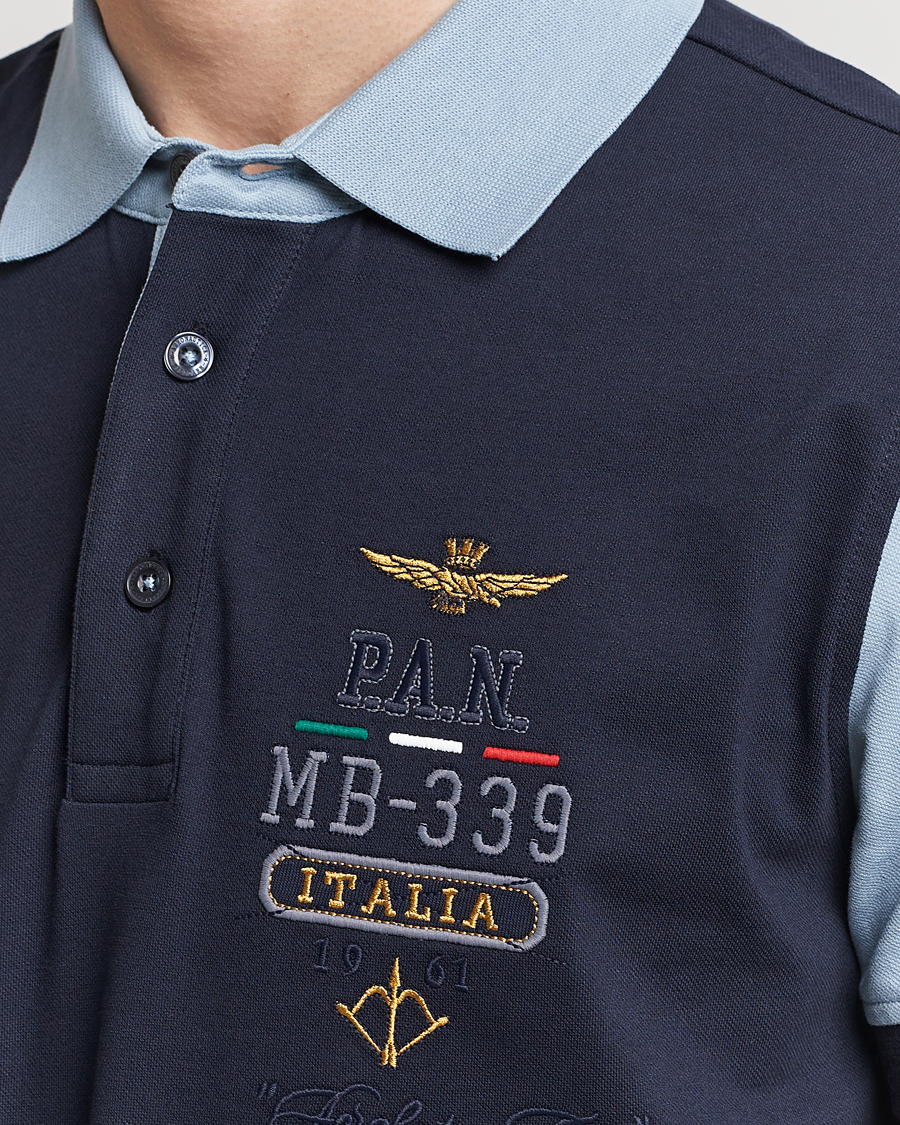 Mies | Pikeet | Aeronautica Militare | Heritage Polo Navy/Glacier Blue