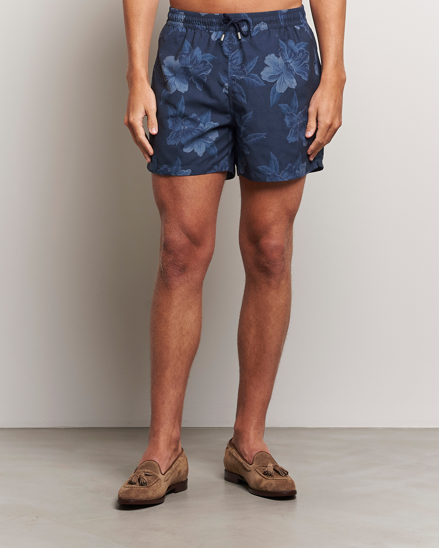 Mies | Uimahousut | Ralph Lauren Purple Label | Amalfi Swim Shorts Navy Hibiscus