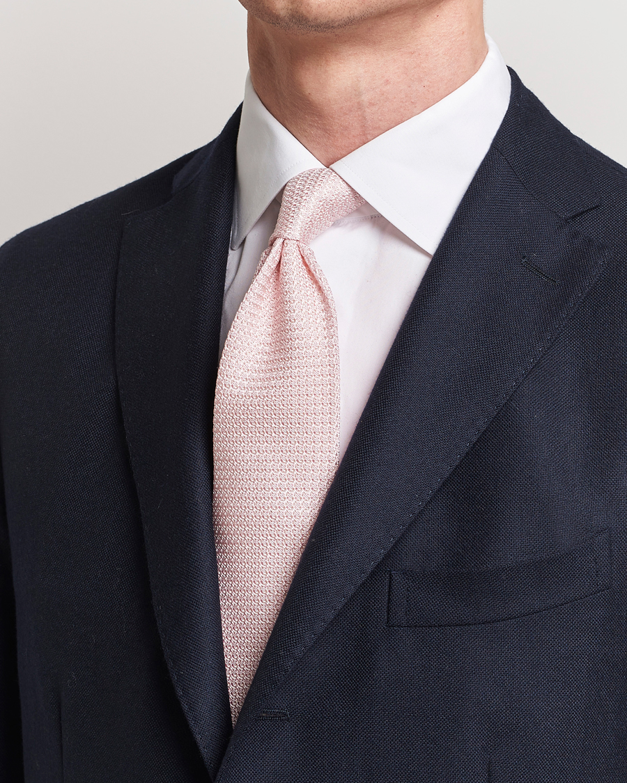 Mies | Solmiot | Amanda Christensen | Silk Grenadine 8 cm Tie Pink
