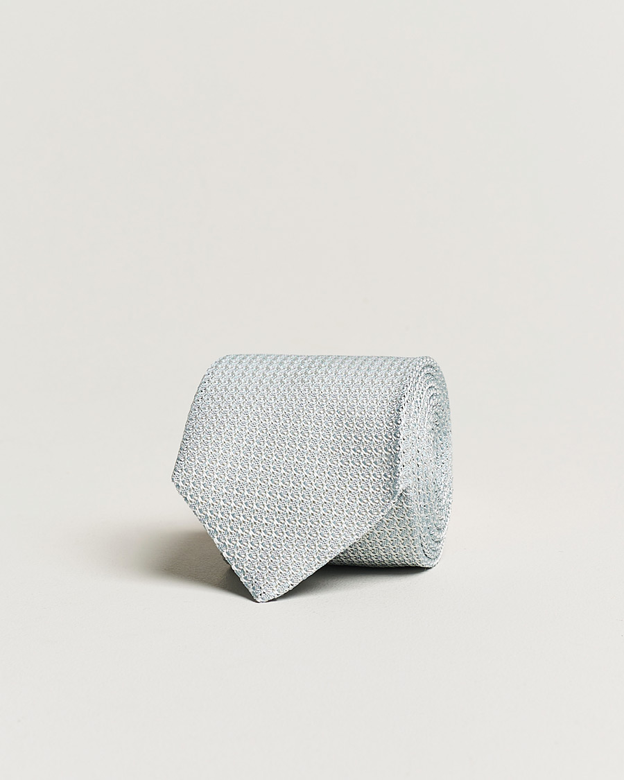 Mies | Solmiot | Amanda Christensen | Silk Grenadine 8 cm Tie Sky Blue