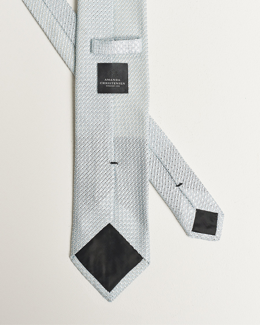 Mies | Solmiot | Amanda Christensen | Silk Grenadine 8 cm Tie Sky Blue