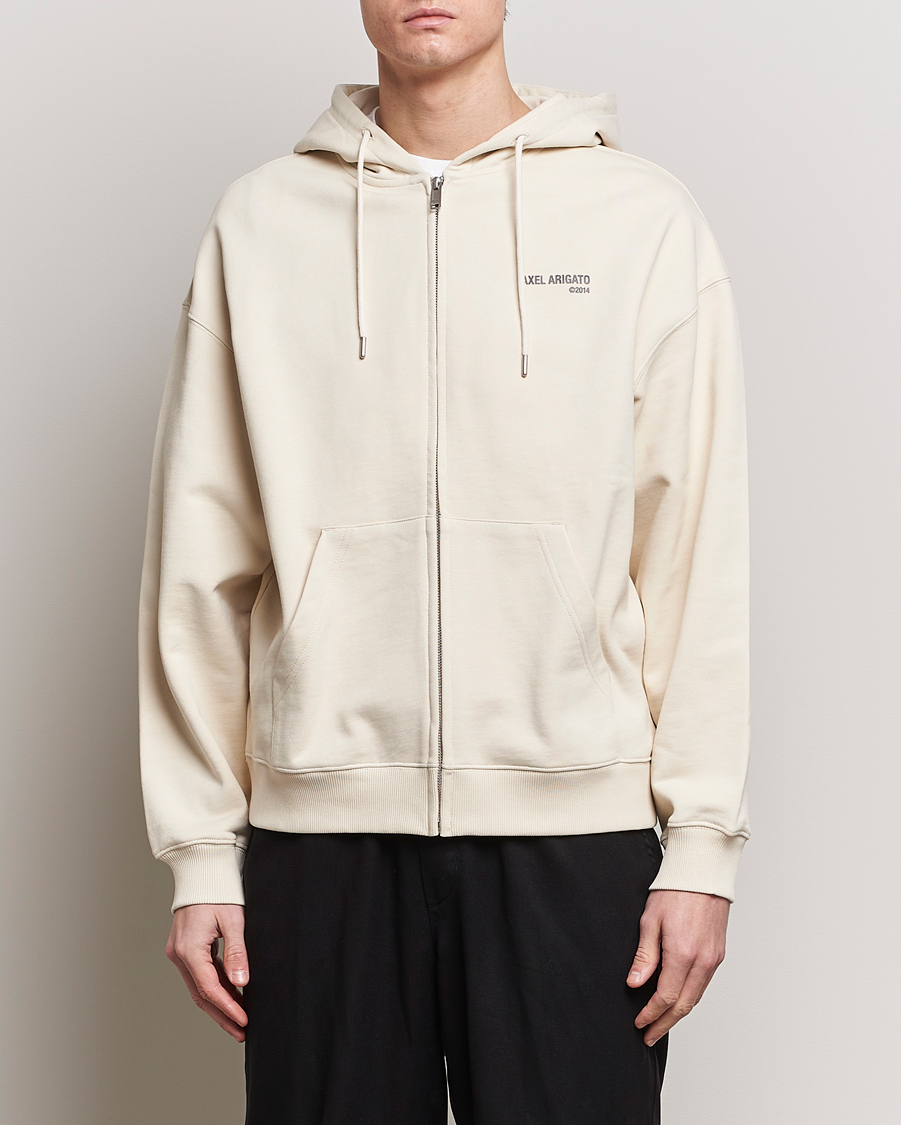 Mies | Puserot | Axel Arigato | Field Full Zip Hoodie Pale Beige