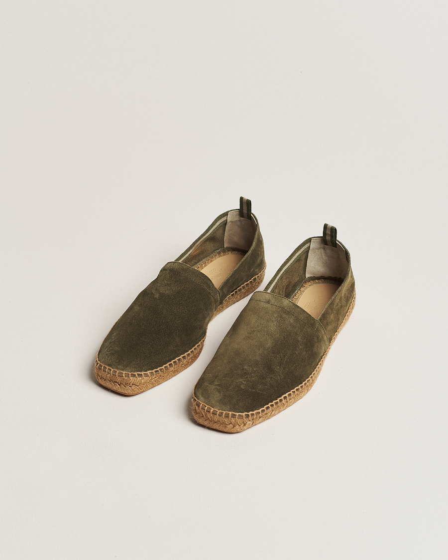 Mies | Espadrillot | Castañer | Pablo Casual Suede Espadrilles Verde Bosque
