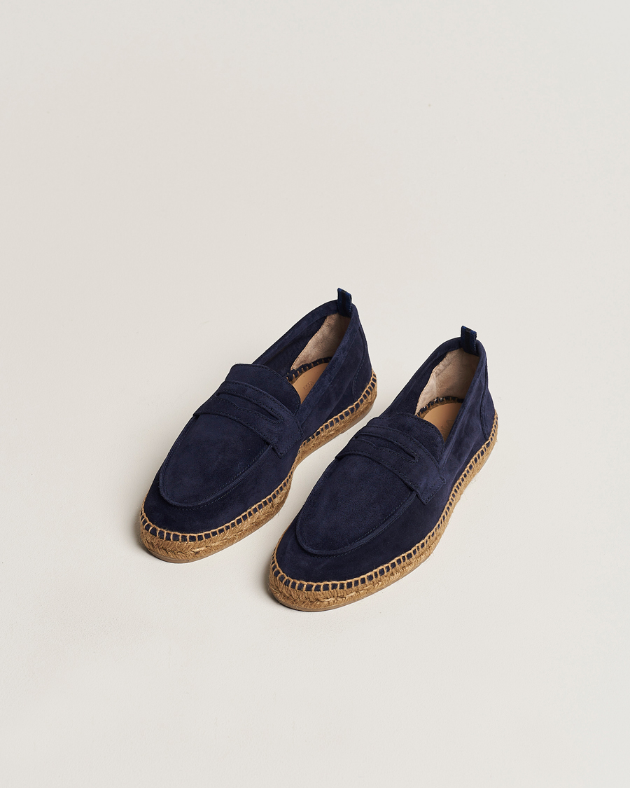 Mies | Espadrillot | Castañer | Nacho Casual Suede Loafers Azul Oscuro