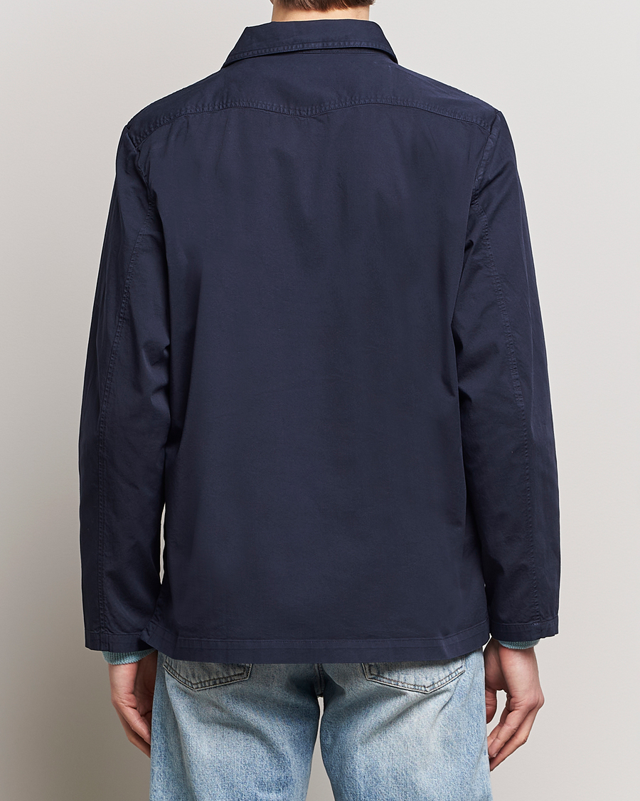 Mies | Kauluspaidat | Massimo Alba | Florida Stone Washed Shirt Jacket Navy