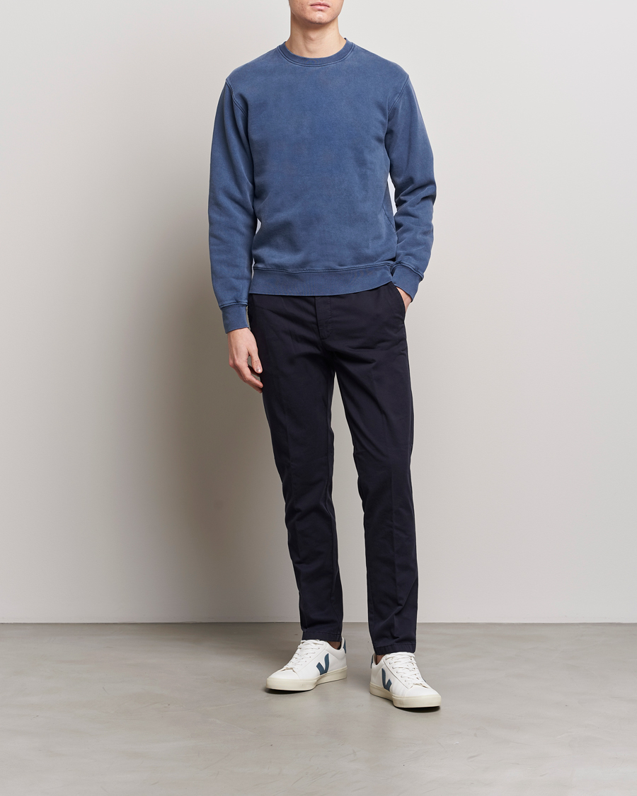 Mies | Puserot | Colorful Standard | Classic Organic Crew Neck Sweat Neptune Blue