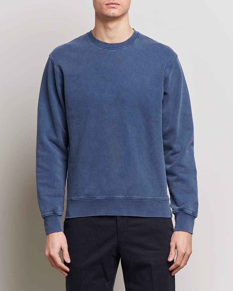 Mies | Puserot | Colorful Standard | Classic Organic Crew Neck Sweat Neptune Blue