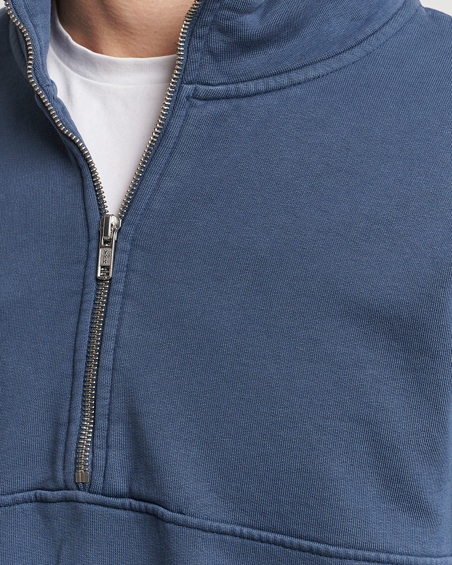 Mies | Puserot | Colorful Standard | Classic Organic Half-Zip Petrol Blue