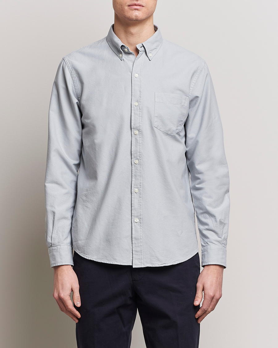 Mies |  | Colorful Standard | Classic Organic Oxford Button Down Shirt Cloudy Grey