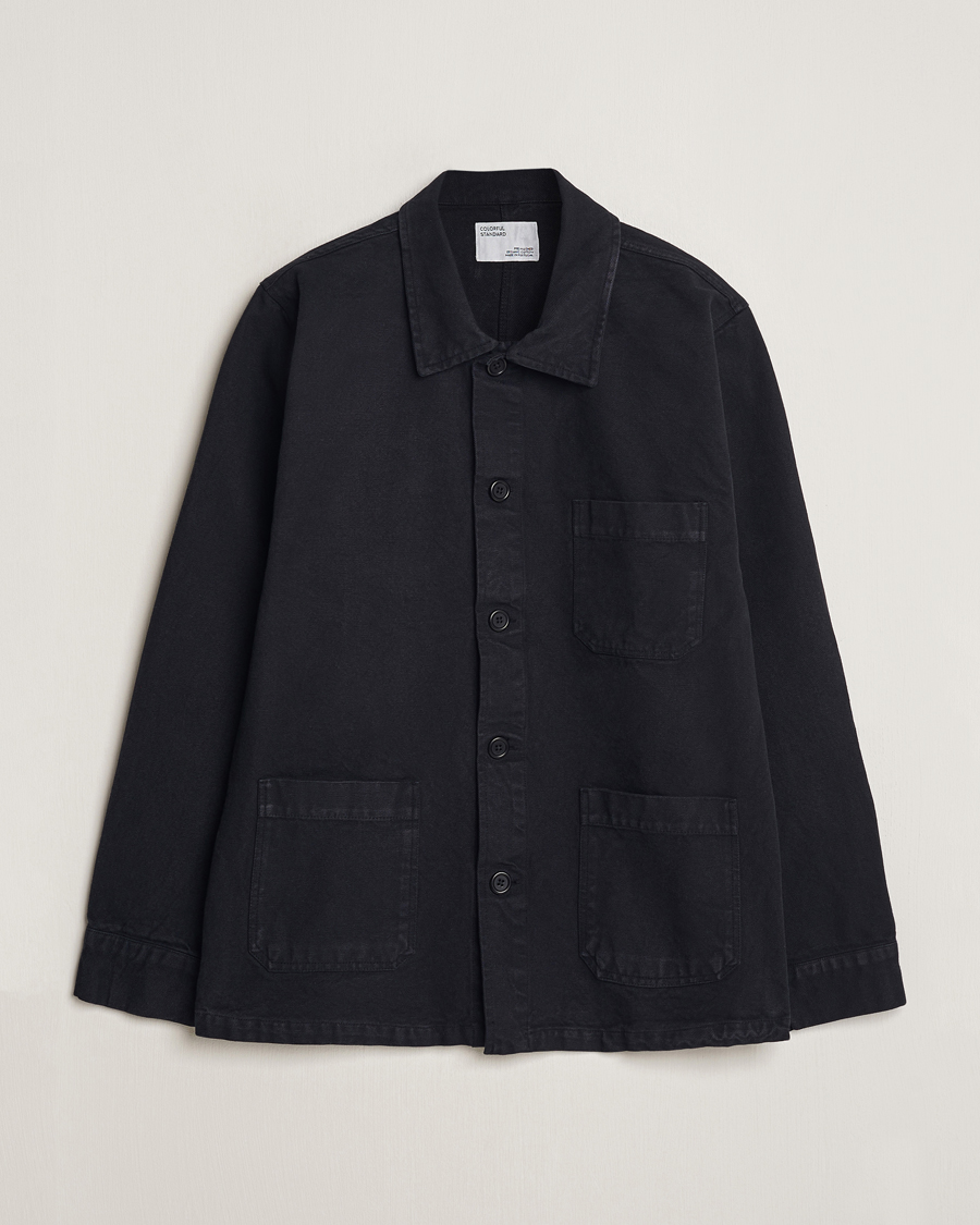 Mies | Kauluspaidat | Colorful Standard | Organic Workwear Jacket Deep Black