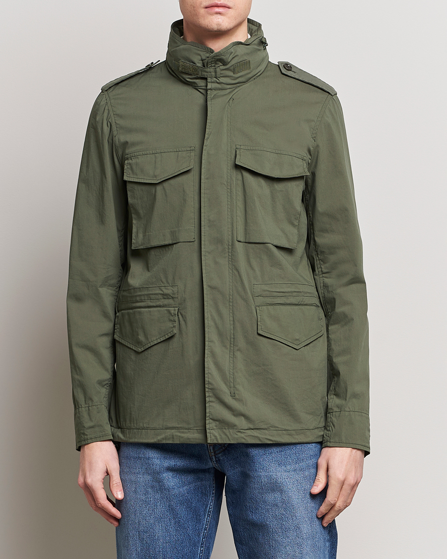 Mies | Nykyaikaiset takit | Aspesi | Lightweight Cotton Field Jacket Military