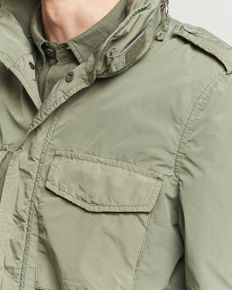 Mies | Takit | Aspesi | Giubotto Garment Dyed Field Jacket Sage