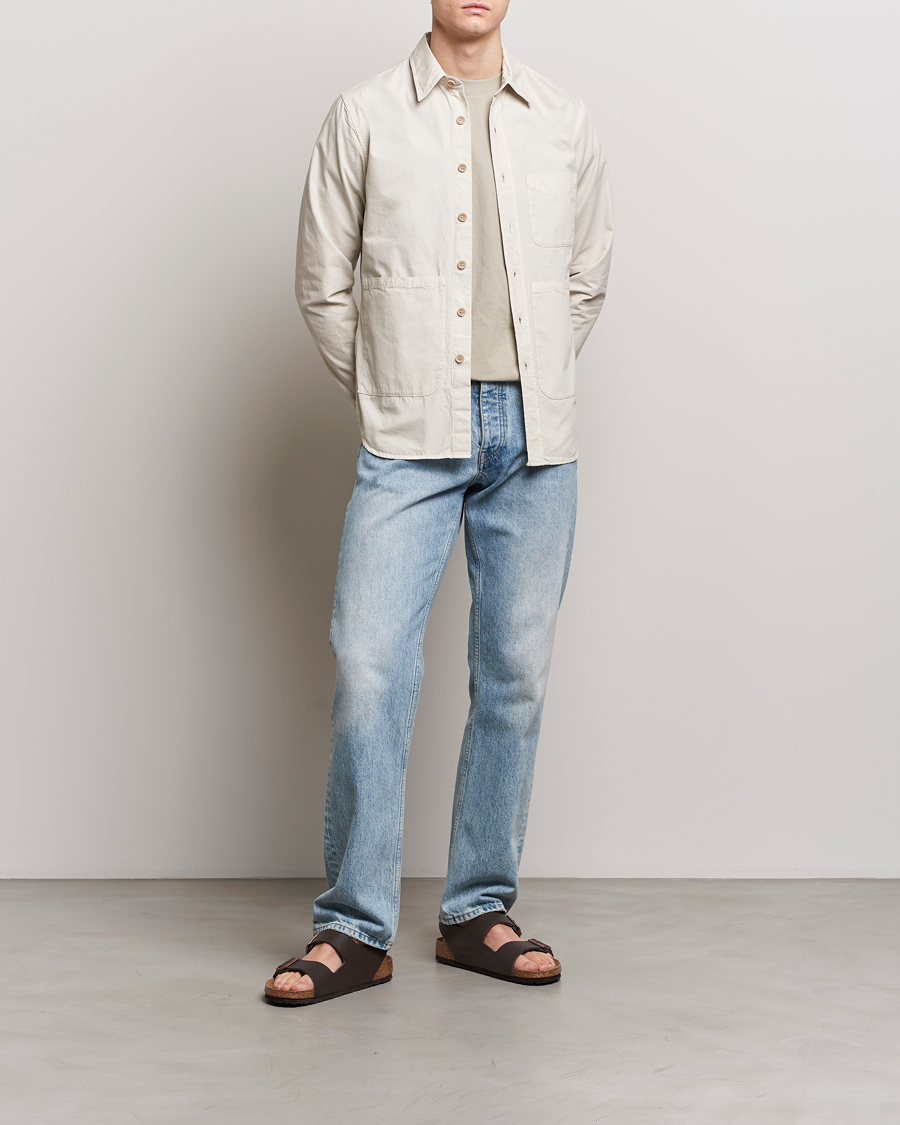 Mies | Takit | Aspesi | Utility Shirt Jacket Light Beige