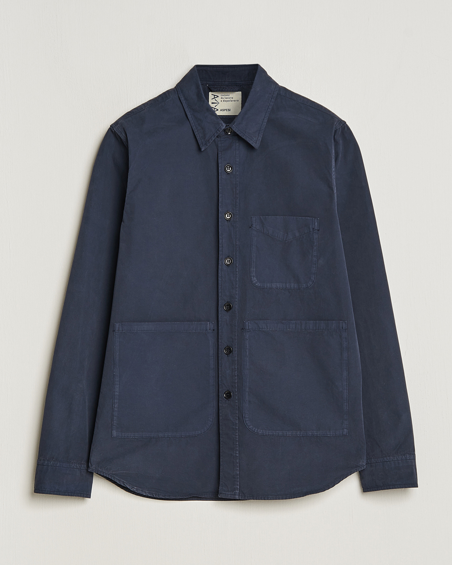 Mies | Takit | Aspesi | Utility Shirt Jacket Navy