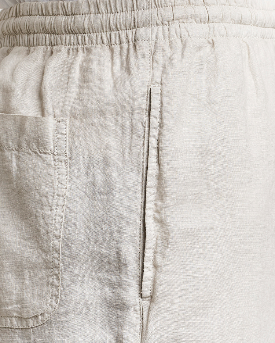 Mies | Housut | Aspesi | Ventura Drawstring Linen Pants Light Beige