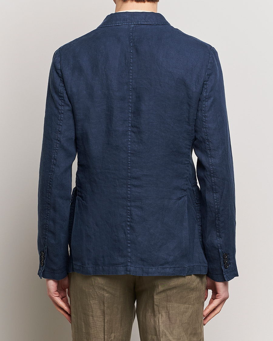 Mies | Pikkutakit | Aspesi | Sugimoto Double Breasted Hemp Blazer Navy