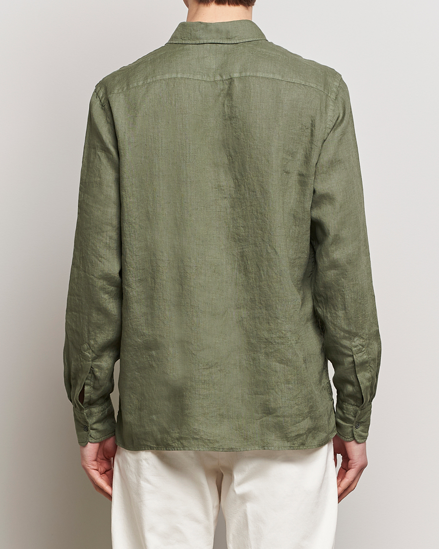 Mies | Kauluspaidat | Aspesi | Linen Popover Shirt Military