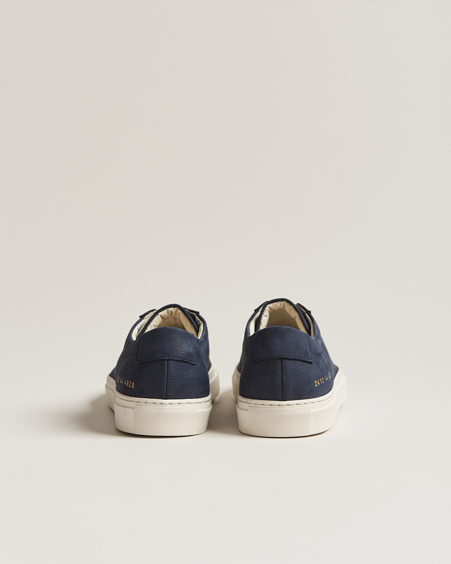 Mies | Common Projects Original Achilles Pebbled Nubuck Sneaker Navy | Common Projects | Original Achilles Pebbled Nubuck Sneaker Navy