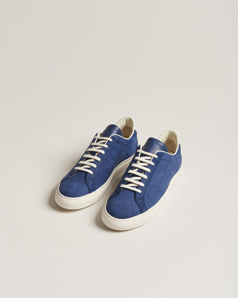 Mies | Common Projects Retro Pebbled Nappa Leather Sneaker Blue/White | Common Projects | Retro Pebbled Nappa Leather Sneaker Blue/White