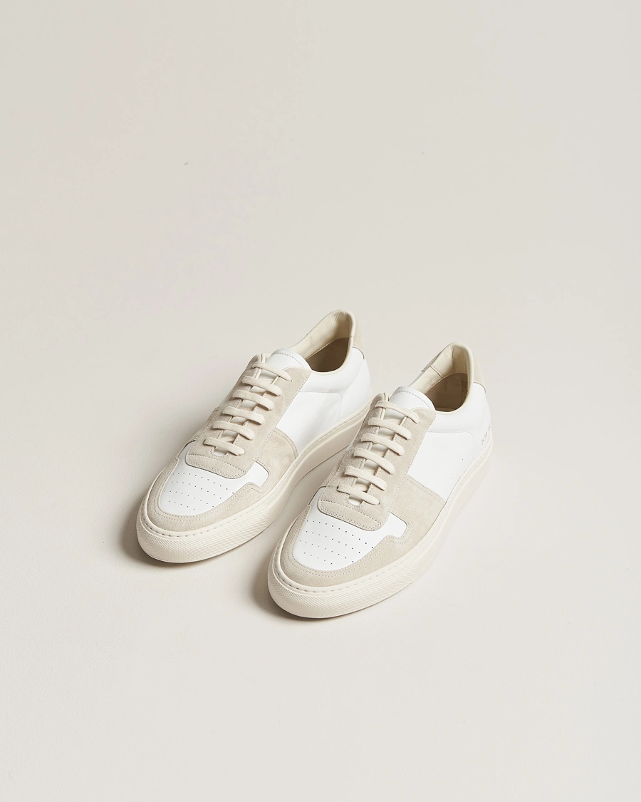 Mies |  | Common Projects | B Ball Duo Leather Sneaker Off White/Beige
