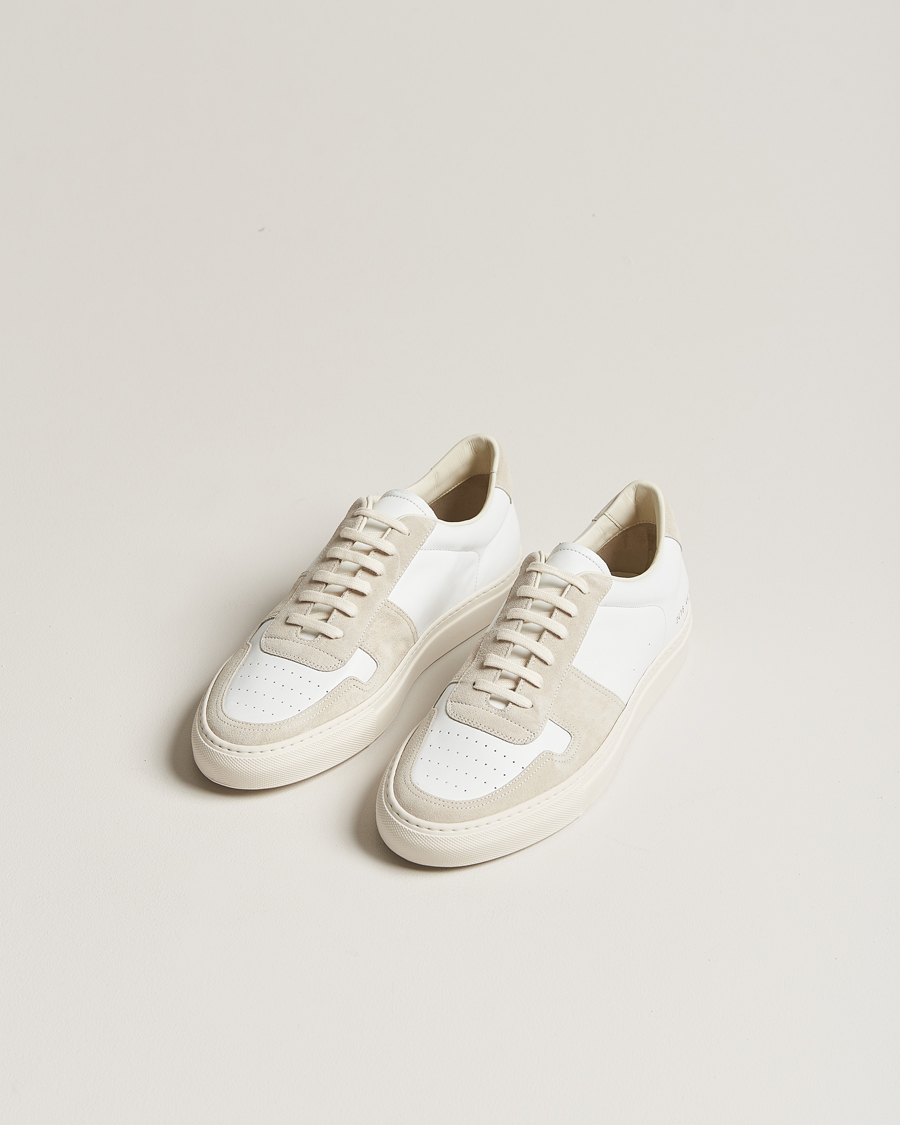 Mies | Common Projects B Ball Duo Leather Sneaker Off White/Beige | Common Projects | B Ball Duo Leather Sneaker Off White/Beige