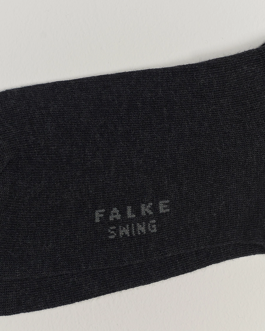 Mies | Varrelliset sukat | Falke | Swing 2-Pack Socks Anthracite Melange