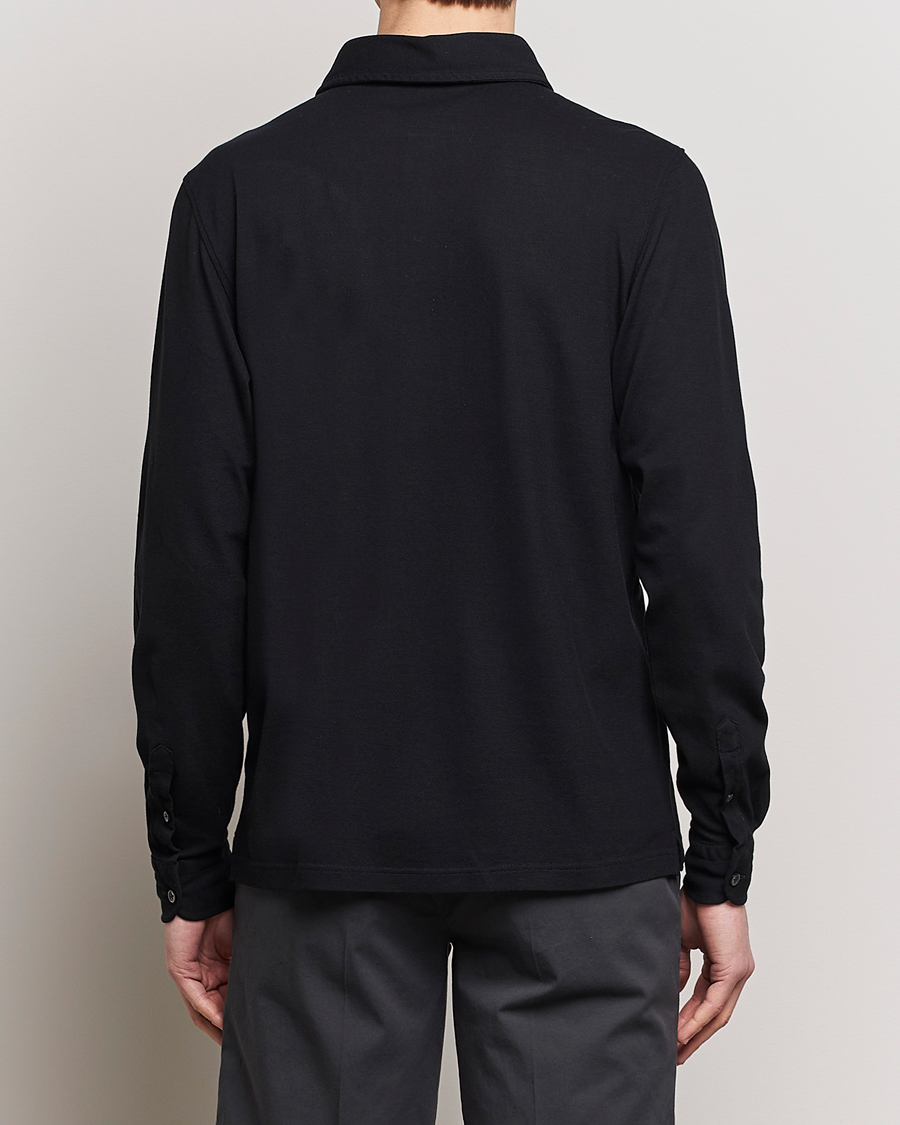 Mies | Kauluspaidat | Gran Sasso | Popover Shirt Black