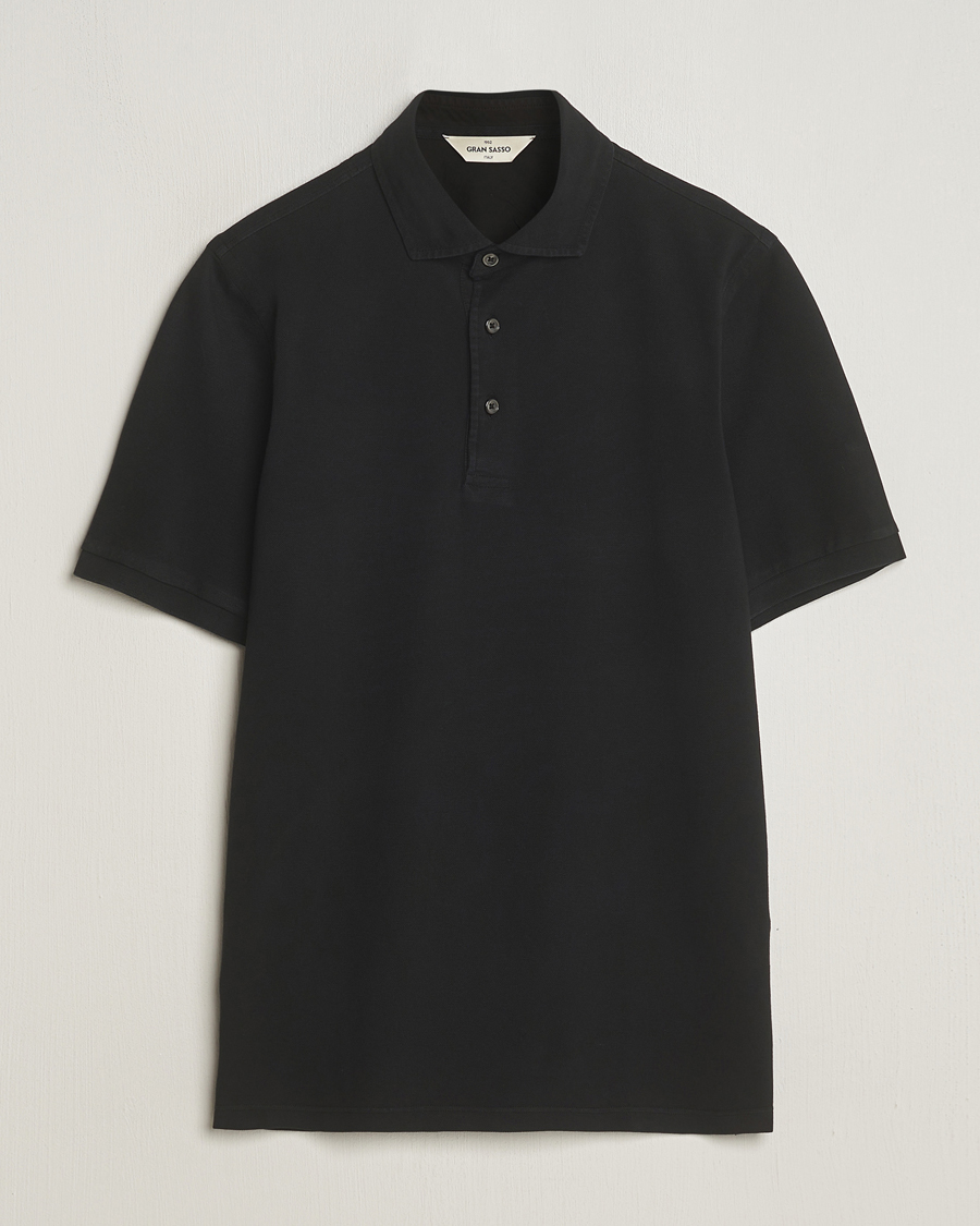 Mies | Pikeet | Gran Sasso | Washed Polo Black