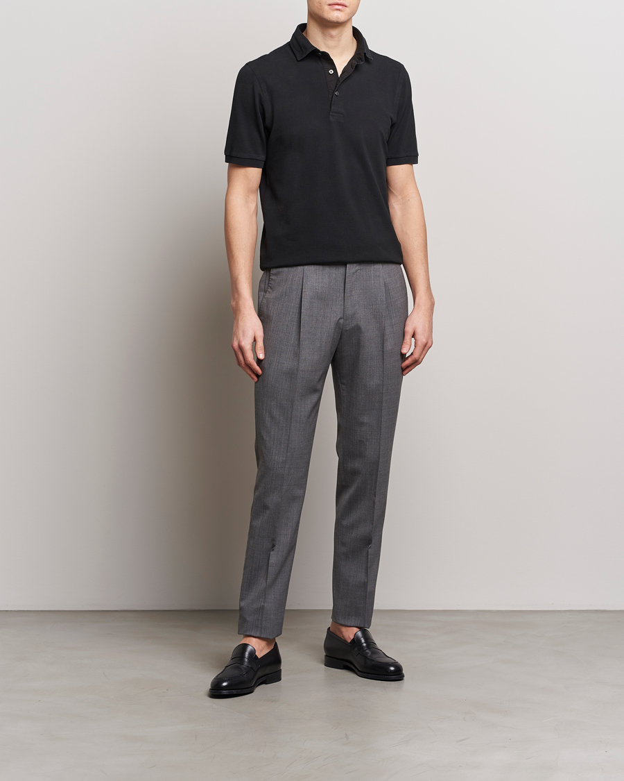 Mies | Pikeet | Gran Sasso | Washed Polo Black
