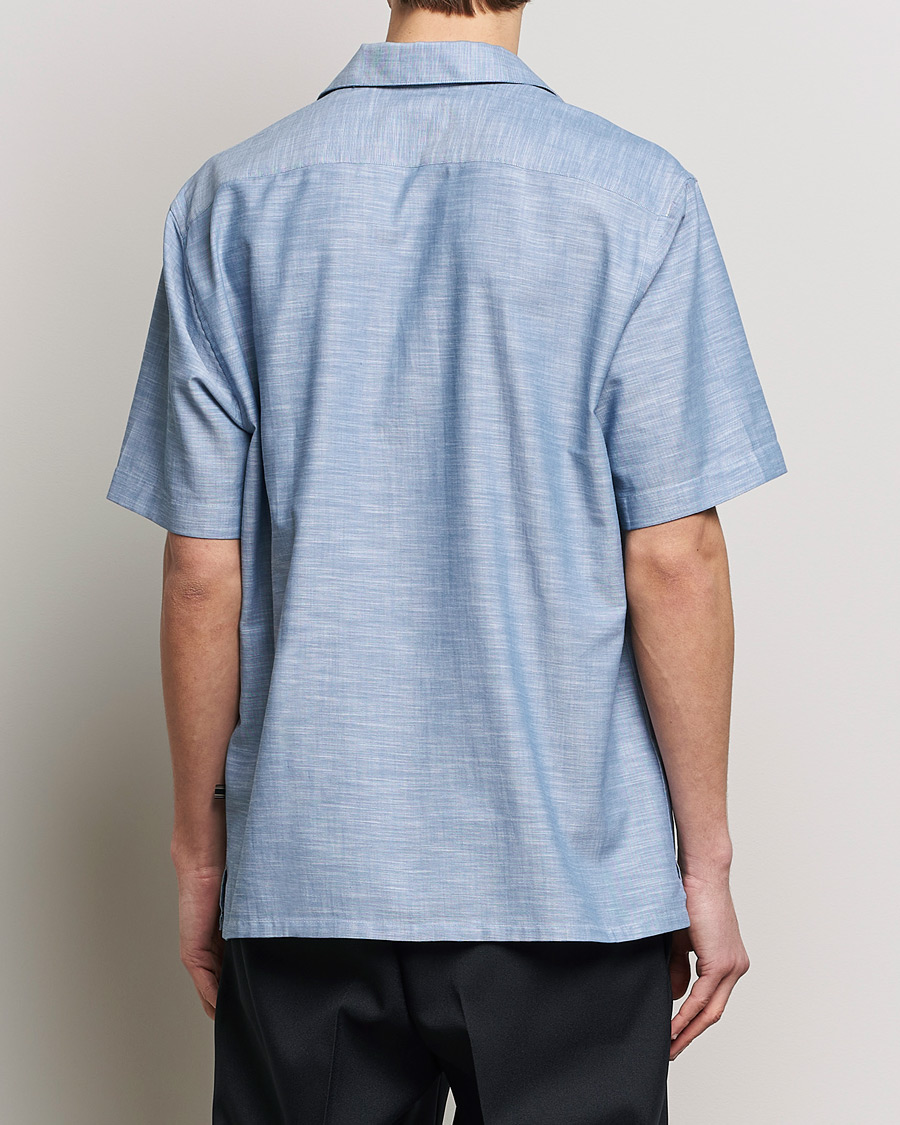 Mies | Kauluspaidat | Brioni | Cotton Cuban Shirt Light Blue