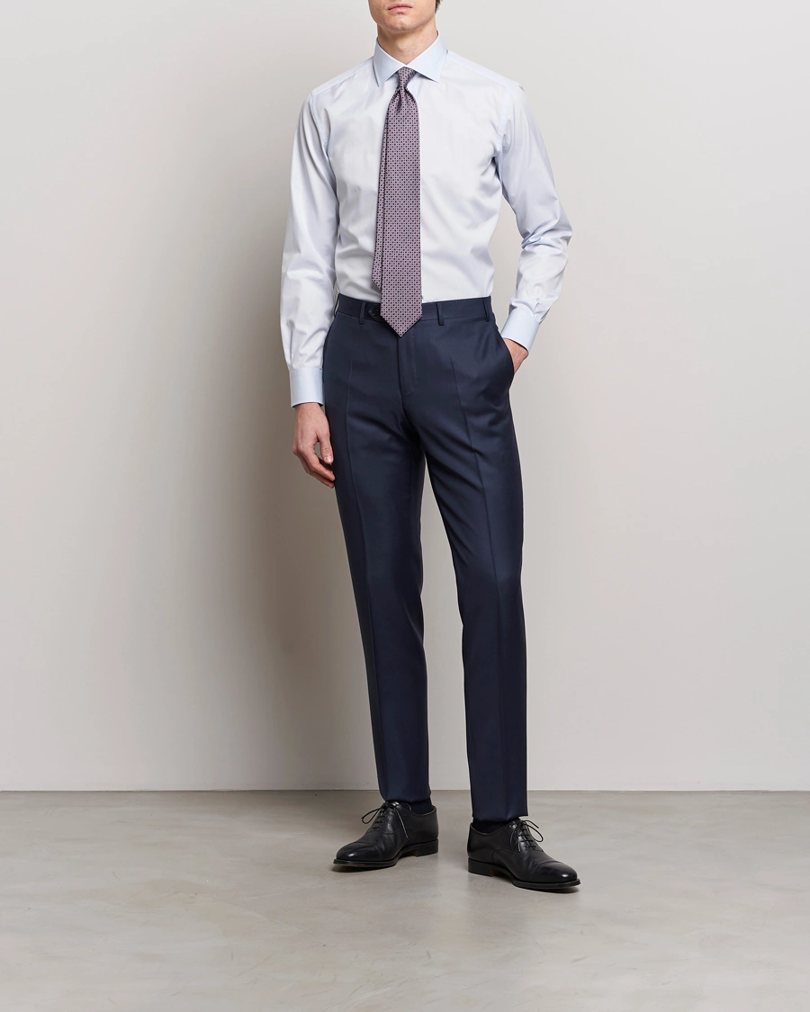 Mies | Quiet Luxury | Brioni | Slim Fit Dress Shirt Light Blue
