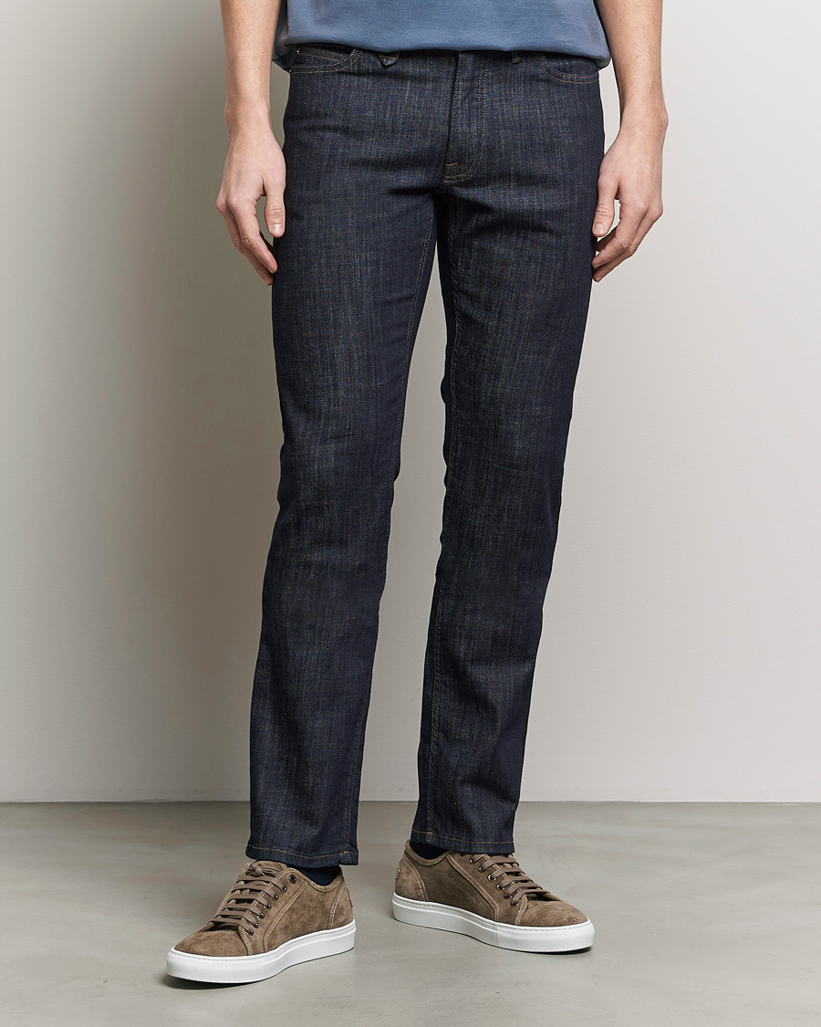 Mies | Farkut | Brioni | Slim Fit Stretch Jeans Dark Indigo