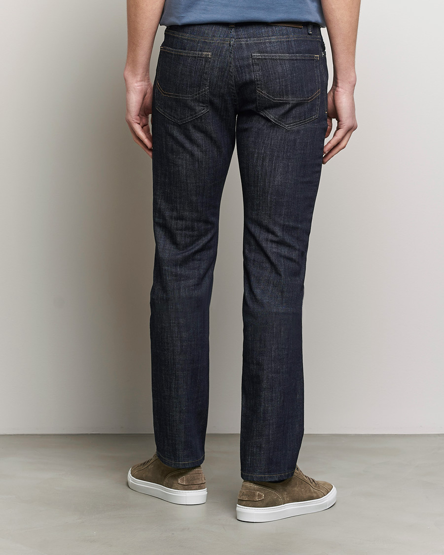 Mies | Farkut | Brioni | Slim Fit Stretch Jeans Dark Indigo