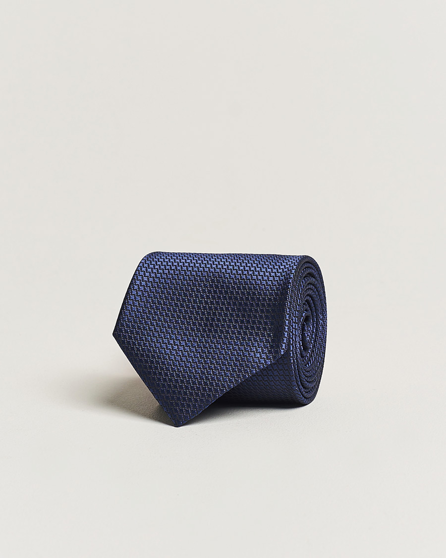Mies | Brioni Structured Silk Tie Navy | Brioni | Structured Silk Tie Navy