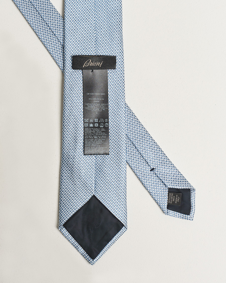 Mies | Brioni Structured Silk Tie Light Blue | Brioni | Structured Silk Tie Light Blue