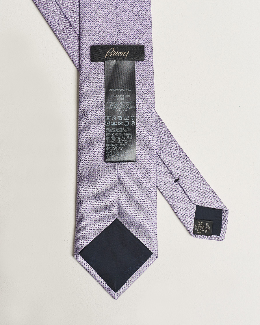 Mies | Brioni Structured Silk Tie Lavender | Brioni | Structured Silk Tie Lavender