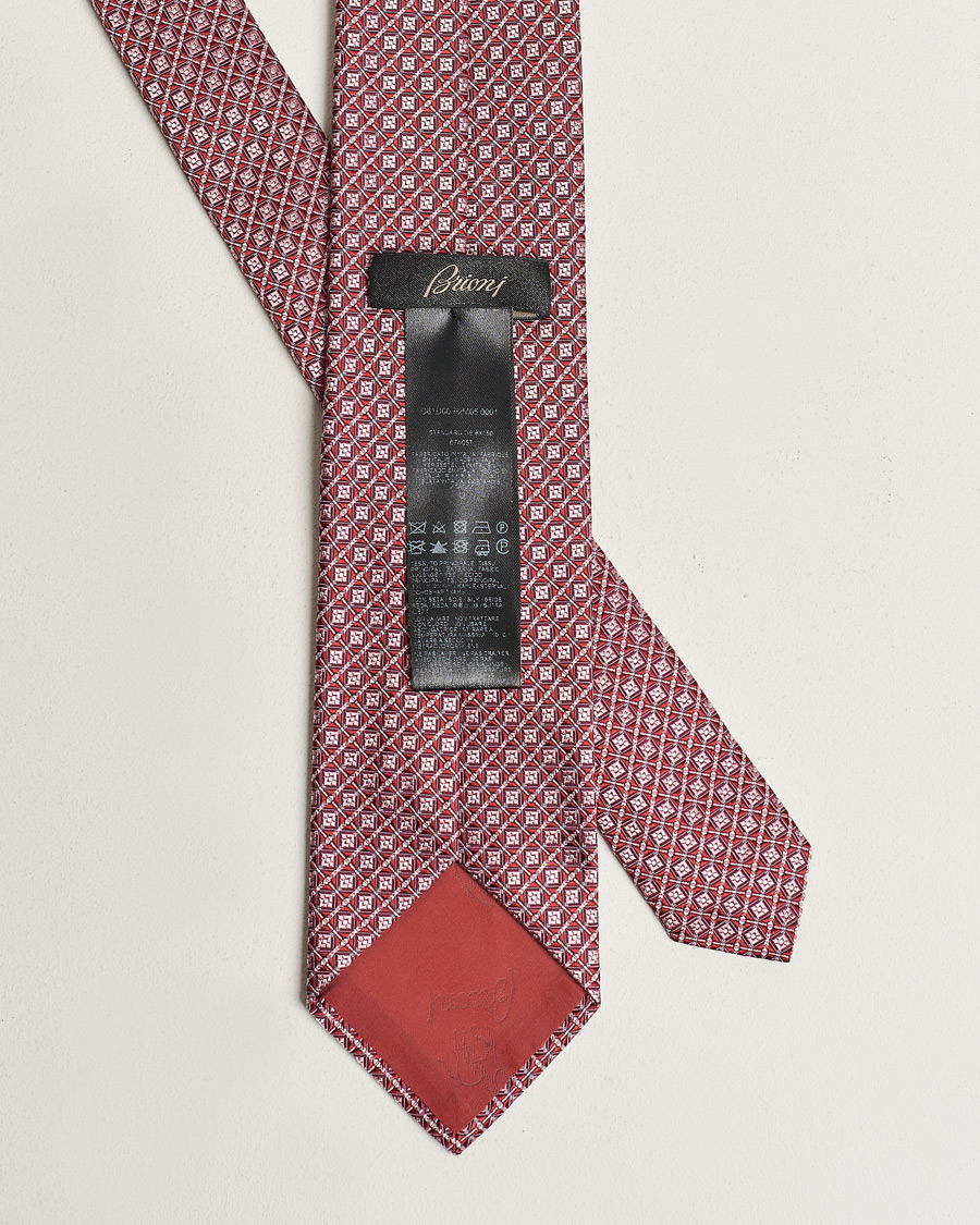 Mies | Brioni Structured Silk Tie Dark Red | Brioni | Structured Silk Tie Dark Red